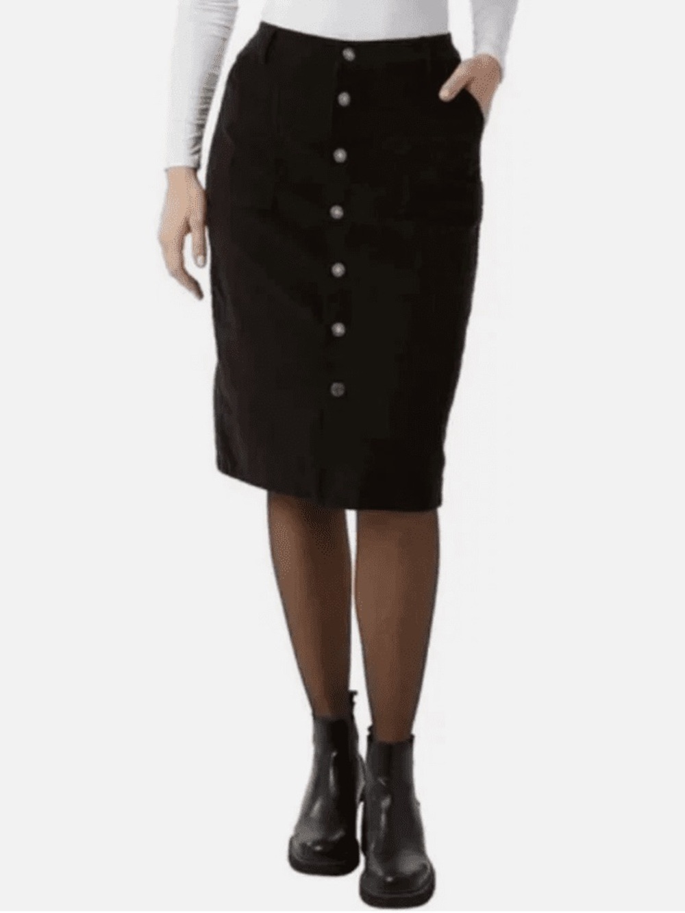 32 Degrees Women's Corduroy Pencil Skirt